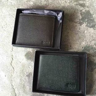 德国品牌语果男士粒面皮质钱包短款钱夹