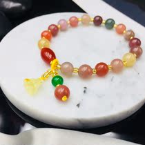 Hong Kong Amberman Beeswax Lotus Salt Source Agate Dobao Handstring