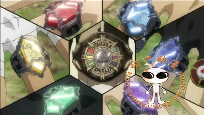 满包邮家庭教师戒指彭格列西蒙地狱指环戒指套装动画原版正品周边