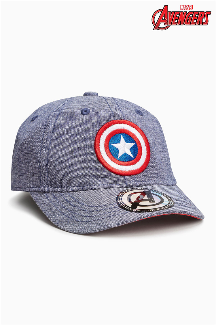 next正品代购男童款帽子蓝色美国队长鸭舌帽遮阳帽棒球帽193-204_7折