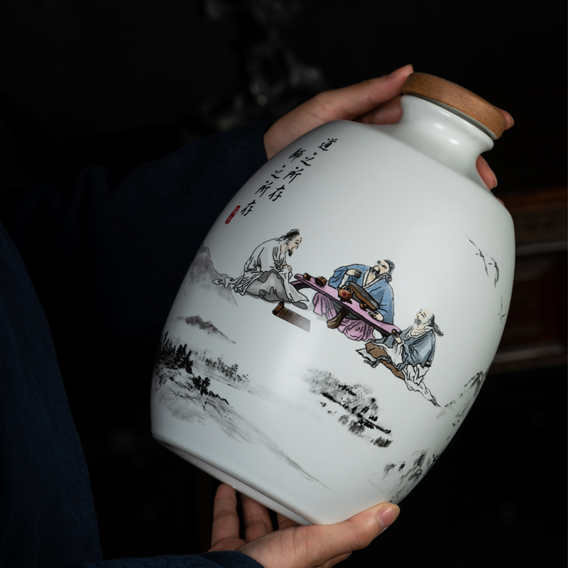 Bottle of jingdezhen ceramic 1 catty three catties five liquor bottles of archaize empty bottles hip flask creative furnishing articles household small jars