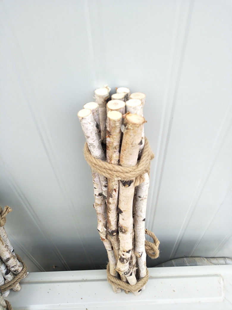 枯树木棒白桦树木段美式乡村diy插花树枝原木棍摆件手工花艺材料