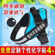 Summer Puppy Chest Strap Breathable walking dog Traction Rope Gindola Labrador Alaska Small Mid Sized dog K9