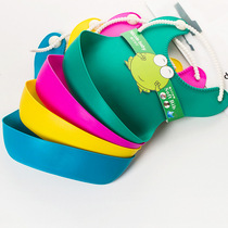 Baby bib rice pocket Waterproof rice pocket Baby childrens large saliva towel bib eating belly pocket Three-dimensional bib New