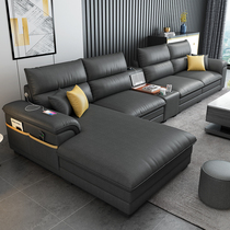 Fabric sofa simple modern living room small apartment Nordic sofa latex disposable technology cloth sofa combination set
