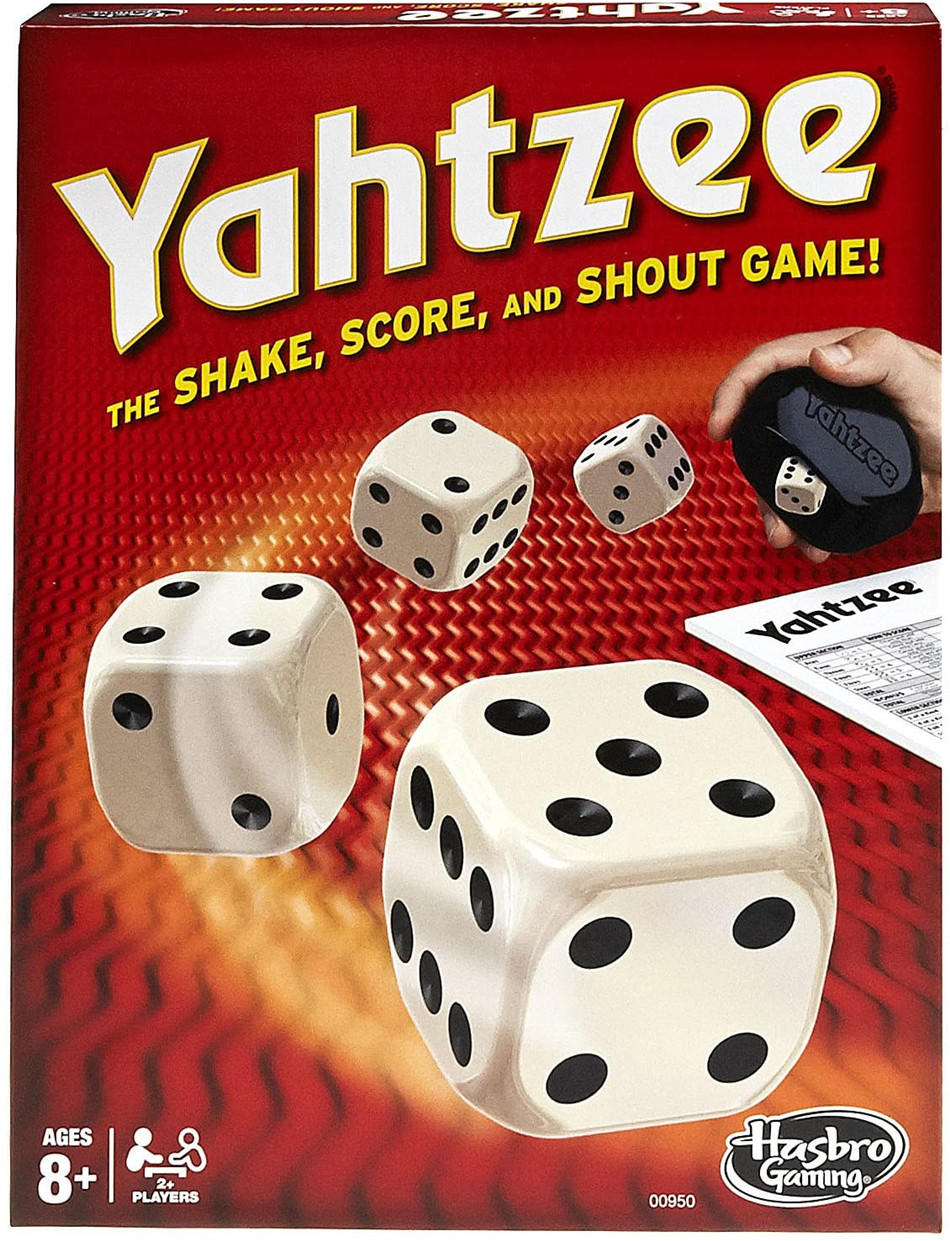 孩之宝 hasbro 快艇骰子yahtzee classic 益智游戏 英文 桌面游戏