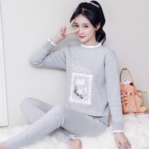 Warm clothes thick and velvet junior high school students girls middle school girls cotton thermal underwear sets