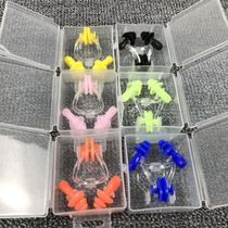 Swimming nose clip earplugs Adult children professional silicone nasal congestion Waterproof equipment supplies Anti-water and anti-choking water