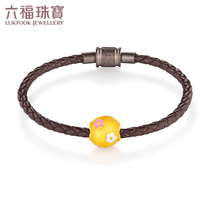 Lufu jewelry transfer beads gold enamel craft 3D hard gold flower ball beaded jewelry pricing L37A1TBP0020