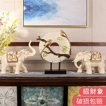 Elephant decoration Lucky creative home living room wine cabinet entrance decoration opening housewarming wedding gift pair of elephants
