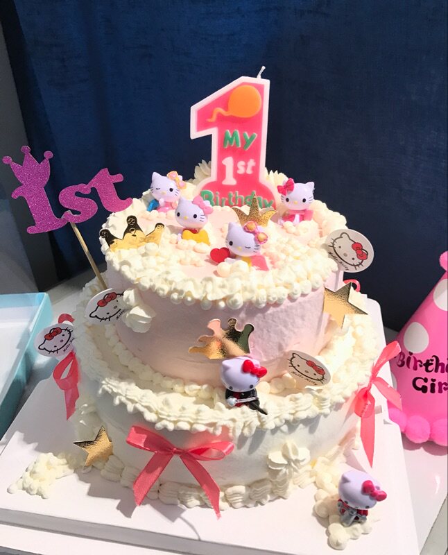 宝宝百天蛋糕装饰插牌插旗儿童1周岁生日派对装饰蛋糕插牌插签