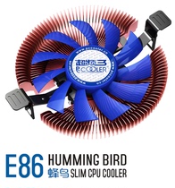 Overclocking triple hummingbird E86 all-in-one CPU fan AMD ultra-thin radiators 775 1155 WatanCopper promotion
