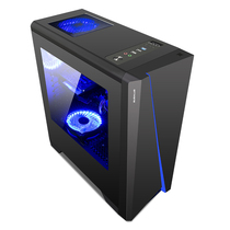 Large Buffalo Pantheon PLUS Desktop Computer Water Cooled ATX Case Side Overdraft Back Line Lower Power RBG Light Promotion