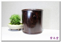 Small Leaf Purple Sandalwood Old Stock Pen Holder (166)