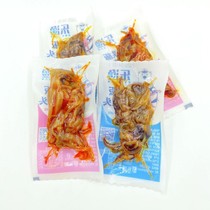 Leyu iron plate squid whiskers squid head octopus red oil spicy original 250g dried seafood snacks Dalian specialty