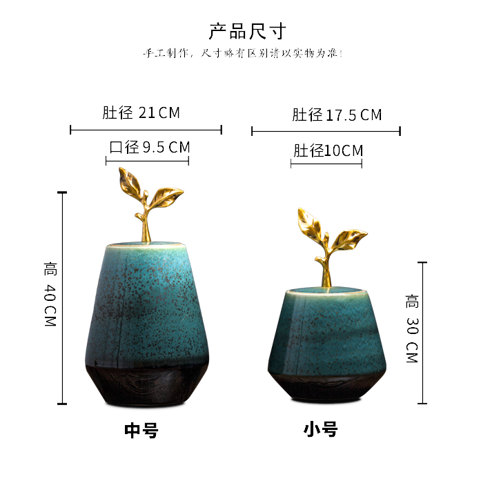 Jingdezhen ceramic new Chinese vase furnishing articles household act the role ofing is tasted, the living room table decoration porcelain vase handicraft