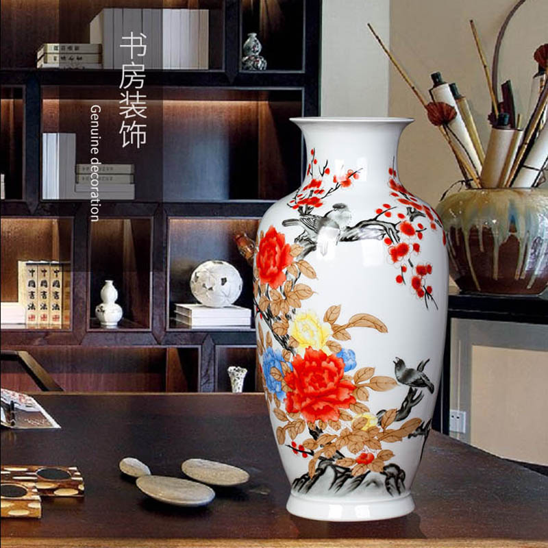Jingdezhen ceramic sitting room porch TV ark adornment Chinese porcelain vase TV ark, furnishing articles household act the role ofing is tasted