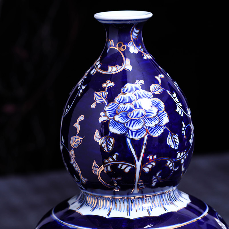 Large sitting room ground vase of jingdezhen ceramics art Chinese creative decorative furnishing articles craft vase