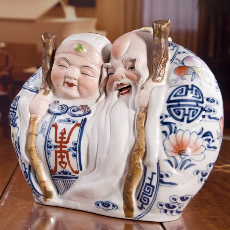 Jingdezhen porcelain porcelain its characters everlasting furnishing articles home decoration the elderly birthday gifts gifts