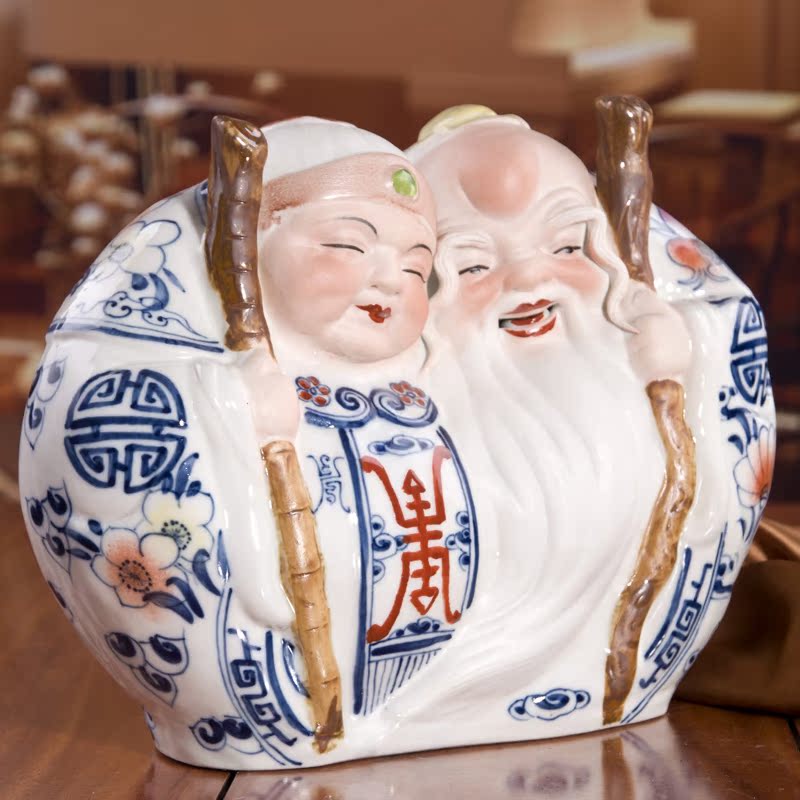 Jingdezhen porcelain porcelain its characters everlasting furnishing articles home decoration the elderly birthday gifts gifts