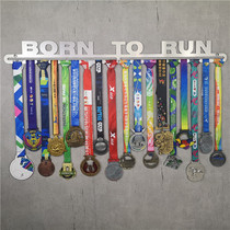 Craftsman marathon medal display stand metal stainless steel Creative Award frame new medal commemorative frame wall decoration