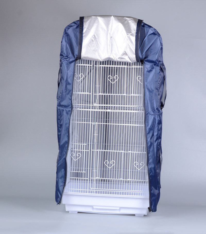 鸟笼罩衣遮光大号用品配件鹦鹉笼不锈钢方形罩布高档圆形四季通用