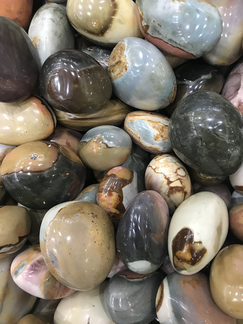 明轩鸿珠宝天然海洋石原石摆件手把件把玩件矿石标本原矿家装