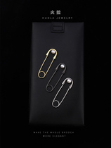 New small and exquisite natural pearl brooch female temperament pin retro National Tide Original design anti-light buckle no seam