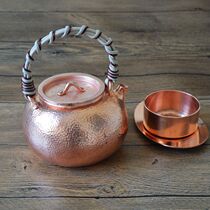 Handmade pure copper integrated pot without welding copper boiling water bubble teapot pure copper Health bubble teapot kettle