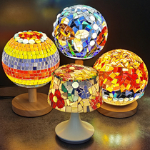 DIY table lamp new creative handmade mosaic educational toys school children adult desktop decoration dimming lamp