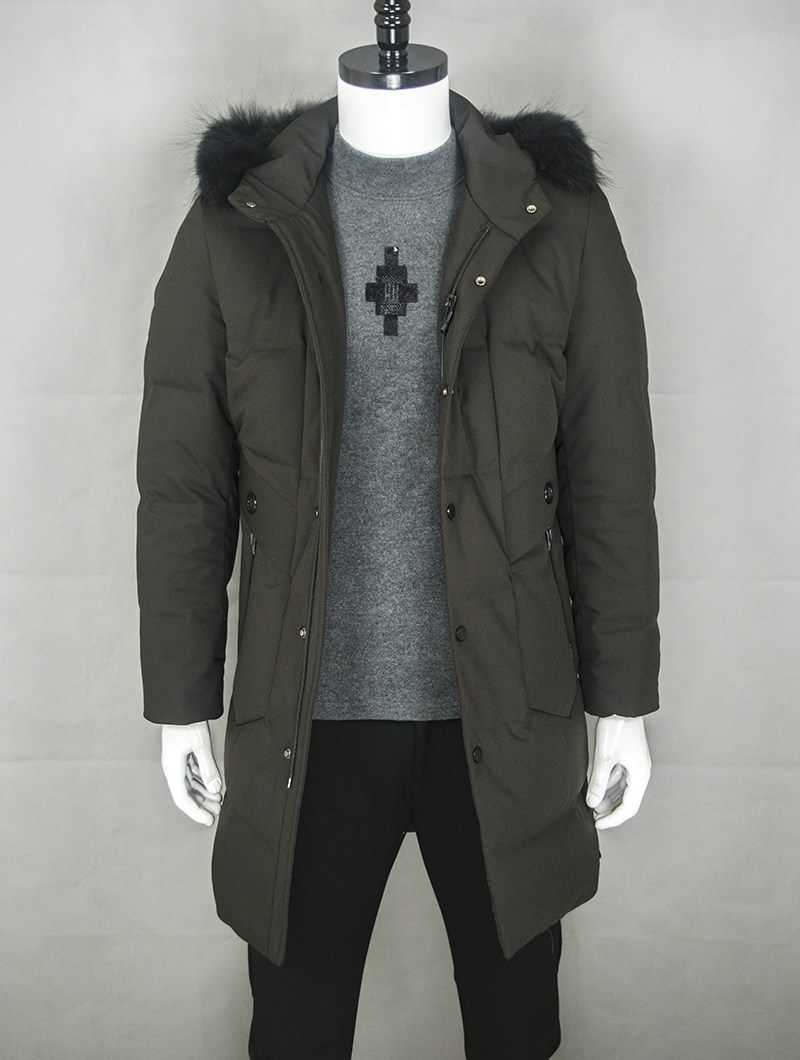 鹿王本生图 2017冬季新款中青年男士时尚潮流羽绒服带帽毛领97080_7折