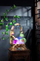 (Beautiful Pavilion Pottery) Desktop long fish tank office desktop ceramic flowing water bonsai Zhaocai