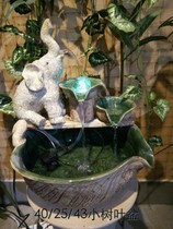 Beautiful pavilion ceramic lucky like water feng shui qiu lucky fish tank water fountain desktop desk small fish tank