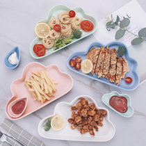 Nordic dinner plate ceramic plate household hipster breakfast plate serving plate soup plate fruit salad plate snack plate