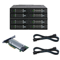 8-disk built-in disk array cabinet RAID5 support 15mm 2 5SAS SATA hard disk video post-editing