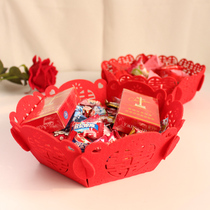 Wedding supplies creative melon seeds fruit plate wedding wedding banquet Chinese non-woven melon pot festive props