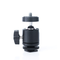 Quality metal hot shoe small pan tilt camera monitor LED fill light bracket multifunctional universal ball pan tilt