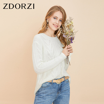 Zhuoduo very fairy sweater female autumn 2021 New Korean version loose wear lazy wind long sleeve pullover sweater