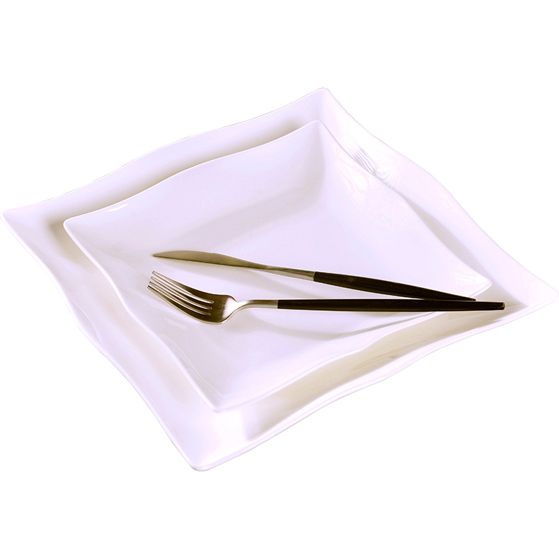 Jingdezhen European - style originality west person order to suit the hotel ceramic plate household square new ipads China