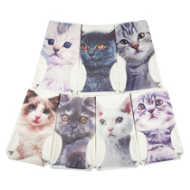 (7 fine clothing) cute kitty printed sexy tibutt student girl a piece of ice silk unscarred underpants woman