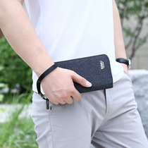 Simu's new men's long wallet Japanese and Korean versions of young wallets open to 20% discount wallets