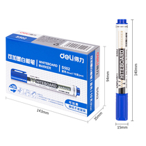 Deli S502 can add ink whiteboard pen black blue red wipeable water-based writing display board large capacity