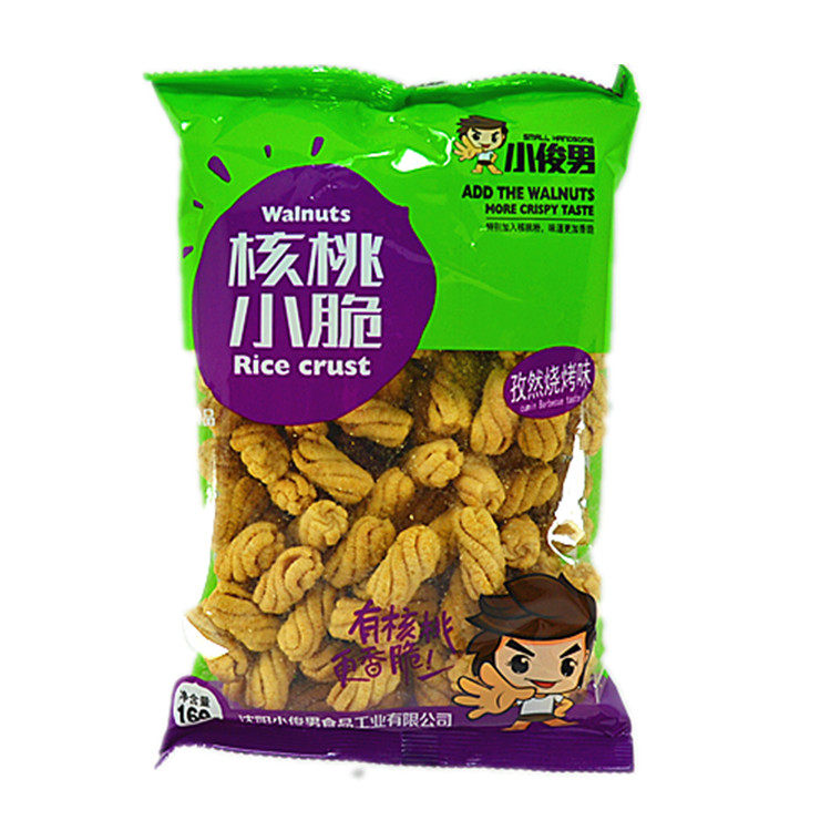 沈阳特产 小俊男核桃小脆160g香脆锅巴80 90后经典怀旧休闲零食