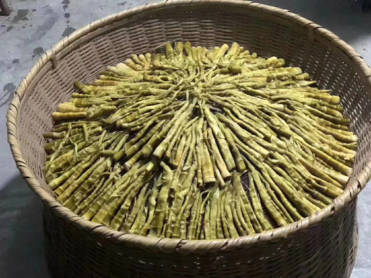 烟熏绿嫩笋尖浙江省杭州特产临安新货扁尖天目山笋干干货500g