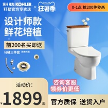 Kohler toilet Ricky household toilet five-level cyclone silent slow down Zhina version split toilet 18643