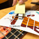 ສະຕິກເກີກີຕ້າ ukulele ພື້ນເຮືອນສະຕິກເກີ ກະດານຕົກແຕ່ງ ກະດານນິ້ວມືສ່ວນບຸກຄົນສະຕິກເກີອິນເຕີເນັດສະເຫຼີມສະຫຼອງ guitar headstock ສະຕິກເກີ