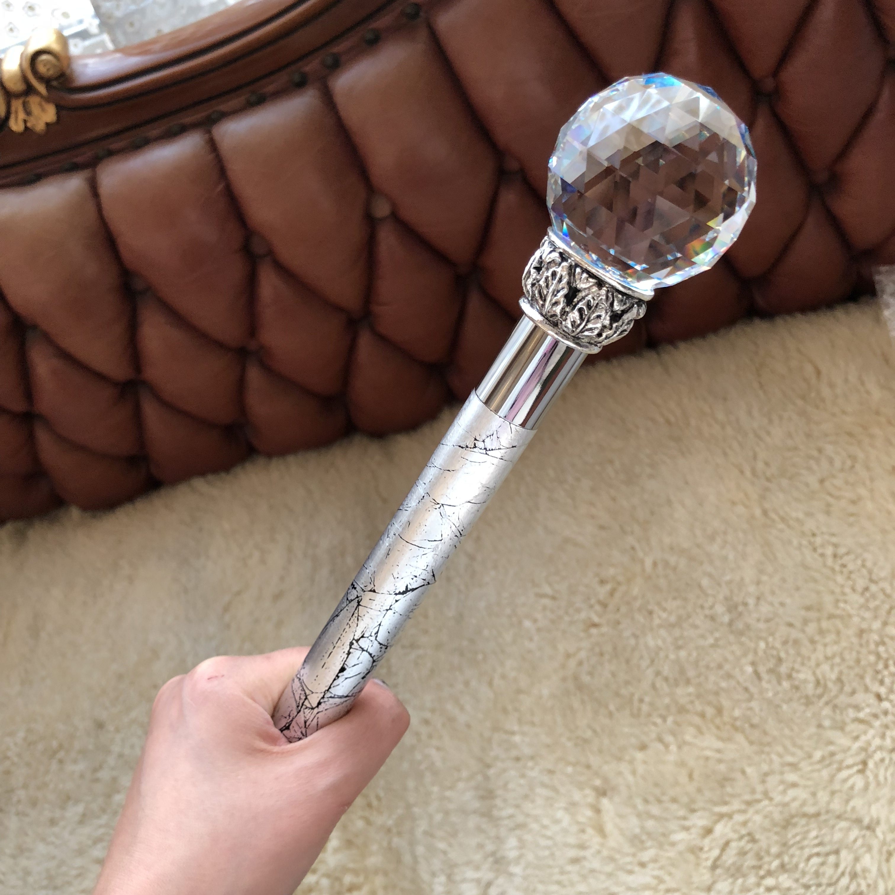 pasotti意大利权杖水晶球舞台表演演出明星庆典魔法杖绅士手杖