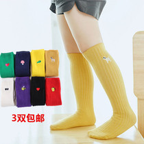 Children Long-cylinder socks calf Combed Cotton No Bones Heaps Socks socks Small CUHK Socks South Korea Baby High Silo Socks Parenting Socks