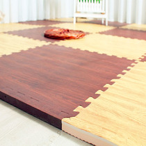 Mingde wood grain lawn foam splicing floor mat puzzle thick climbing mat living room bedroom tatami mat 60x60