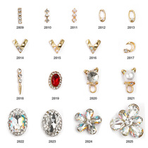 Nail drill Japanese-style nail jewelry with the same style Symphony big gem flower rhinestone nail polish glue decoration